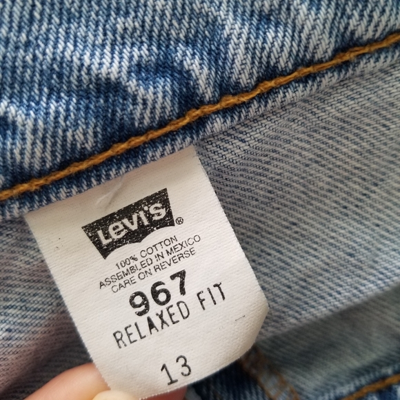 🚫SOLD🚫Levi's▪︎Vintage OrangeTab 967 Denim Shorts - Picture 3 of 14